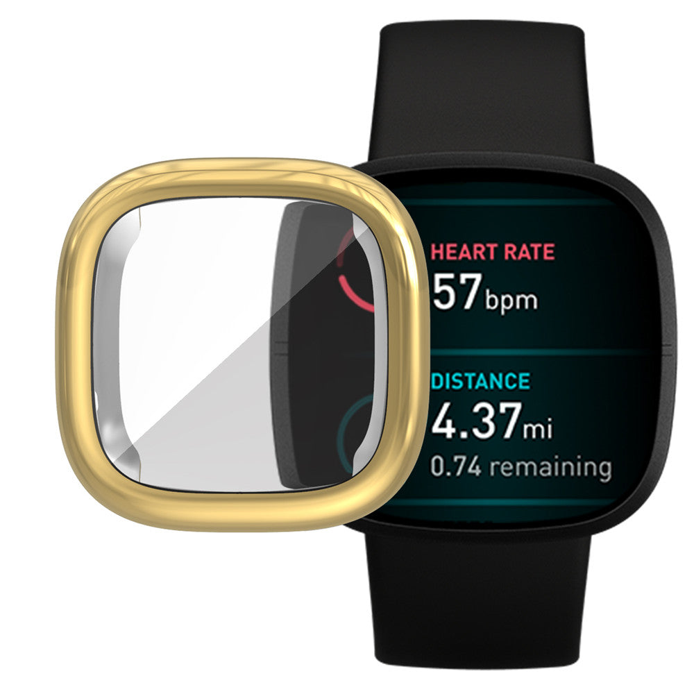 Soft TPU Watch Case For Fitbit Versa3/Sense-Gold