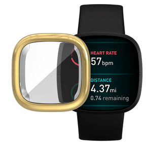 Soft TPU Watch Case For Fitbit Versa3/Sense-Gold