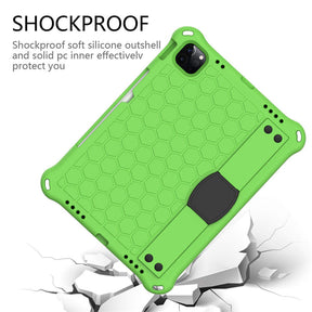 Hive iPad Case For iPad Pro11/Air4/Air5 10.9 Durable Stand Cover With Shoulder Strap-GreenBlack