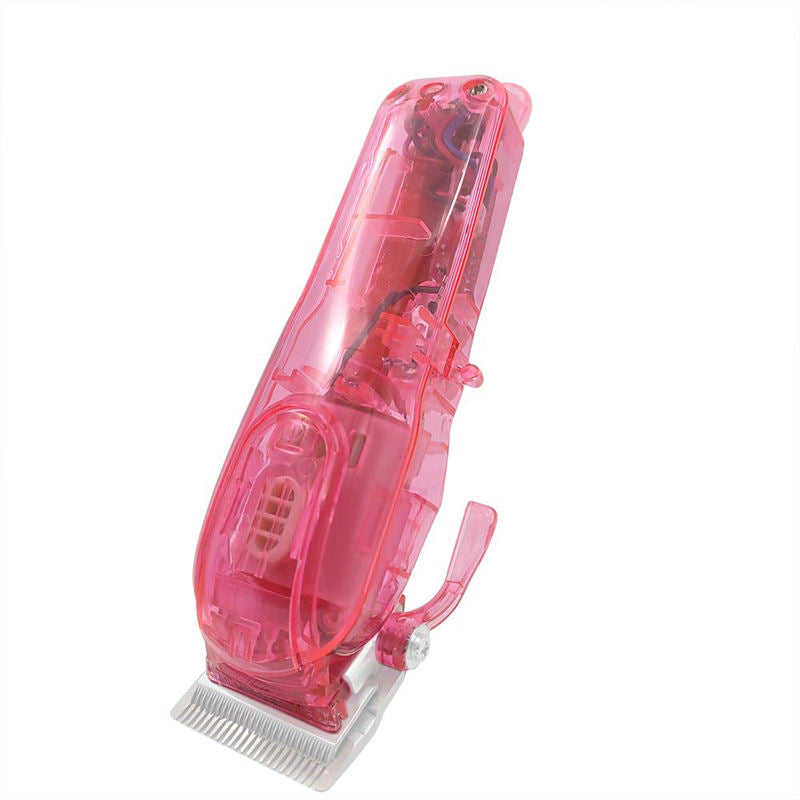 Clear DIY Back Housing Transparent Back Cover for Wahl 5-Star Series Magic Clipper Cordless 8148-Rose Red