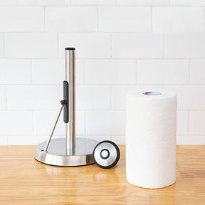 Paper Towel Holder Stainless Steel Easy To Tear Dispenser For Kitchen or Bathroom