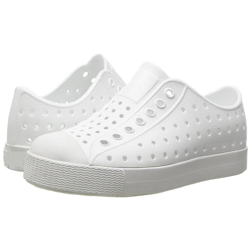 Soft-Soled Hole Shoes for Boys Girls Non-Slip Lightweight Sandals-White
