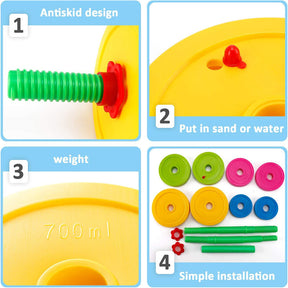 Adjustable Barbell Toy Set for Kid Pretend Play Exercise-82cm