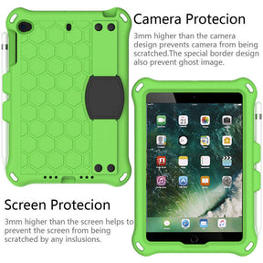 Hive iPad Case For iPad Mini 1/2/3/4/5 Durable Stand Cover With Shoulder Strap-GreenBlack