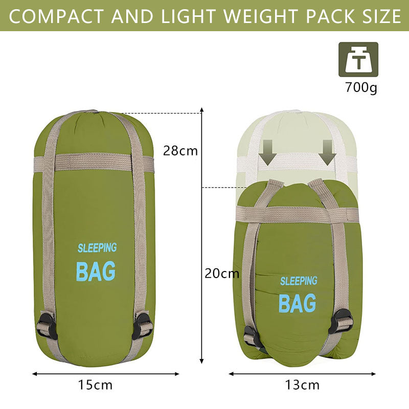 Ultra-Light Warm Sleeping Bag for Outdoor Camping-Green