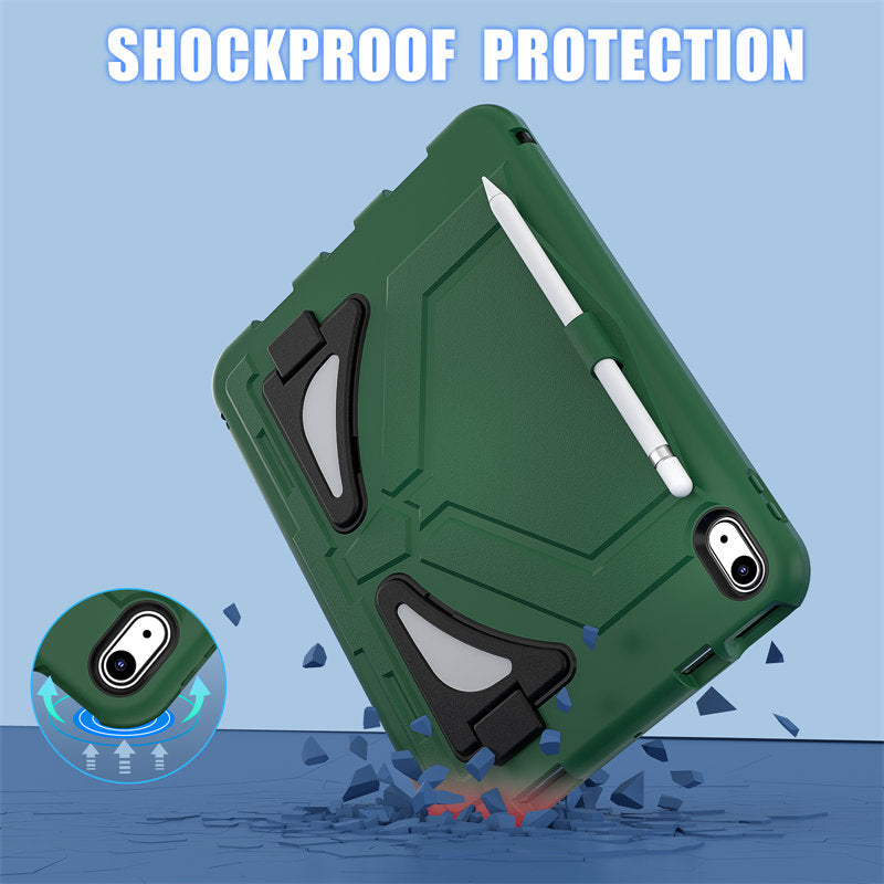 Kids Case Heavy Duty Shockproof with Kickstand for iPad 10th 2022-GreenBlack