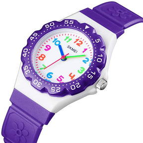 Girls Waterproof Quartz Watch Fashion Watch-Purple