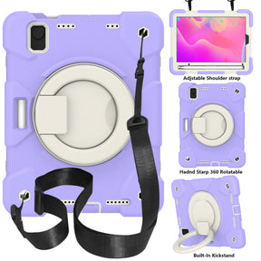 iPad Case For iPad Mini 6 with 360¡ãSwivel Stand-Taro Purple