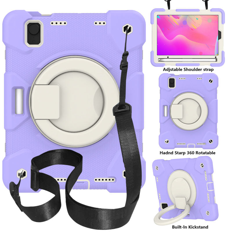 iPad Case For iPad Mini 6 with 360¡ãSwivel Stand-Taro Purple