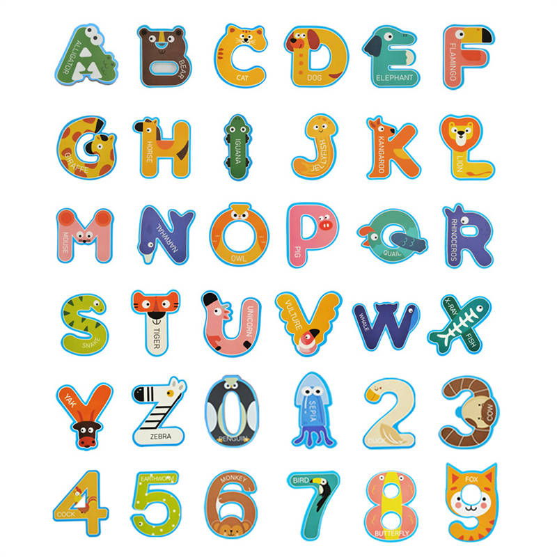 36Pcs Alphabet Numbers Bath Foam Toys Set Educational Floating Toys for Baby Girls Boys