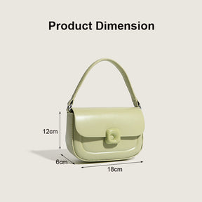 Tote Bag for Women Casual Zipper Lightweight Handbag with Chain-Green