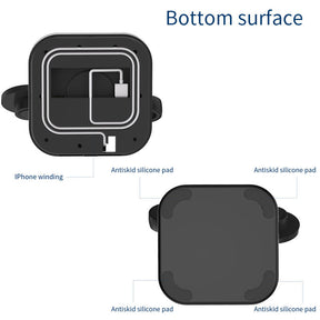 3-in-1 Magnetic Wireless 25W Fast Charger Watch Headset Desktop Phone Stand-Black