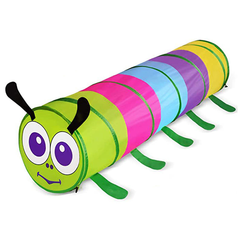 Kids Tunnel Pop Up Crawl Through Toy for Boys Girls Indoor Crawl Toy-Caterpillar