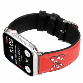 Cartoon Leather Watch Band for Apple Watch Series SE/6/5/4/3/2/1-B