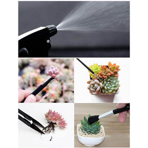 15 Pieces Mini Garden Hand Transplanting Succulent Tools Miniature Planting Set -Black