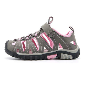 Boys Girls Sport Water Sandals Closed-Toe Outdoor Non-slip Flat-Pink