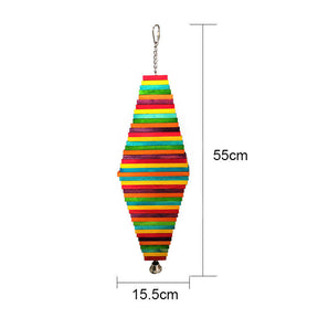 Big Bird Parrot Toy for African Grey Macaw Parrot-Multilayer Block