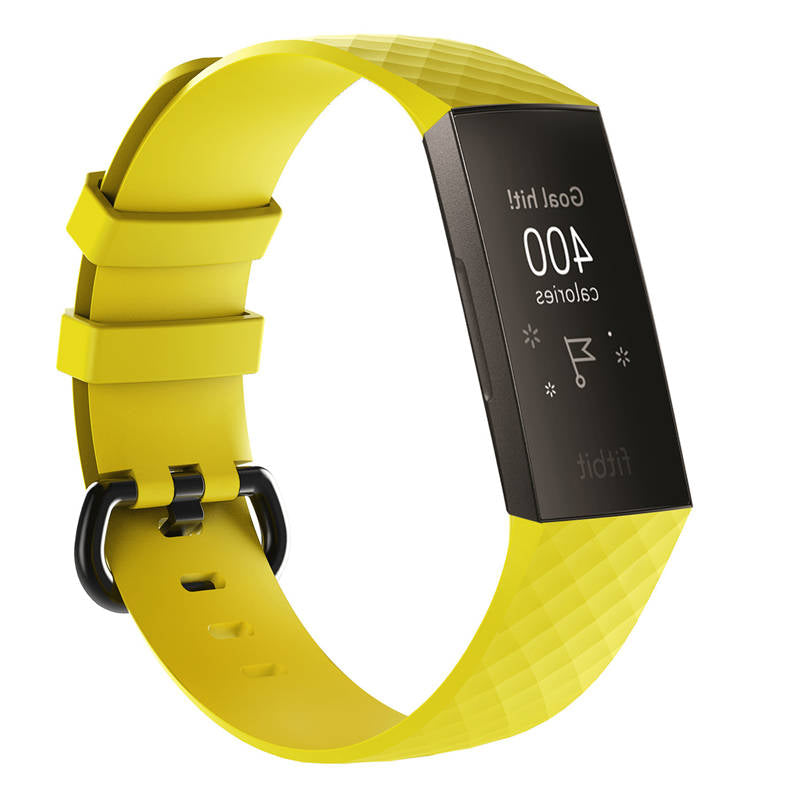Watch Band For Fitbit Charge 3 Smart Watch Replacement Accessories-Yellow