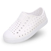 Soft-Soled Hole Shoes for Boys Girls Non-Slip Lightweight Sandals-White