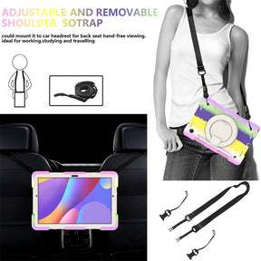 Tab A 8 X200/X205 Samsung Tablet Case with 360¡ãSwivel Stand-Colorful Purple