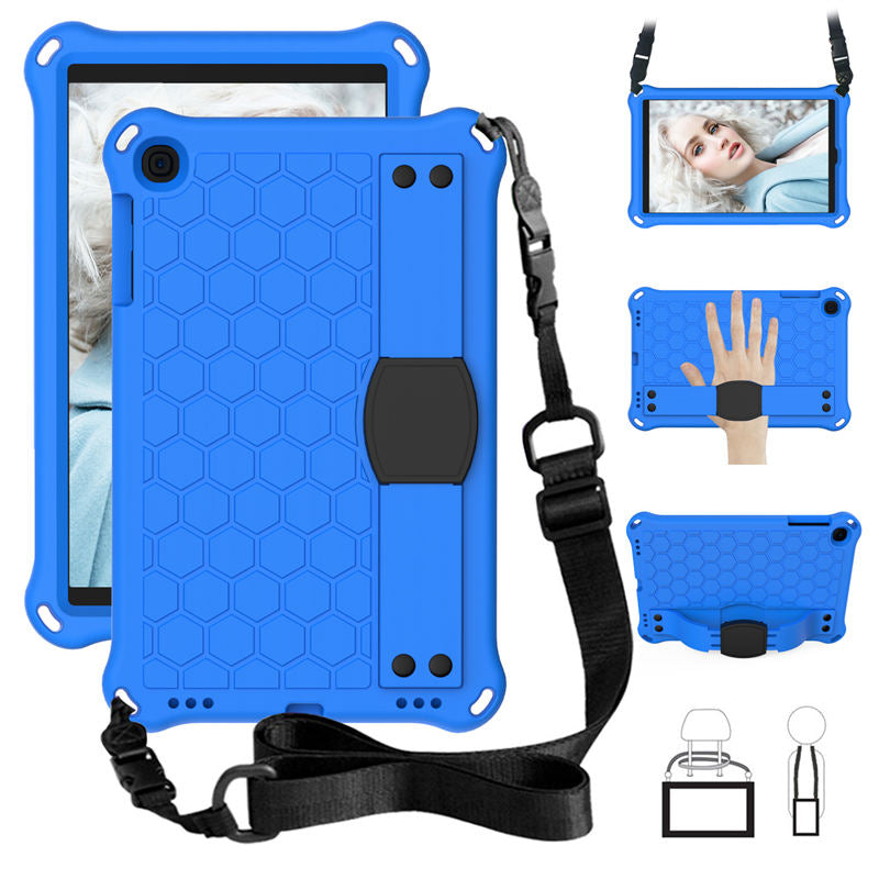 Hive SamSung Tab A 10.1 T510/T515(2019) Tablet Case Durable Stand Cover With Shoulder Strap-BlueBlack