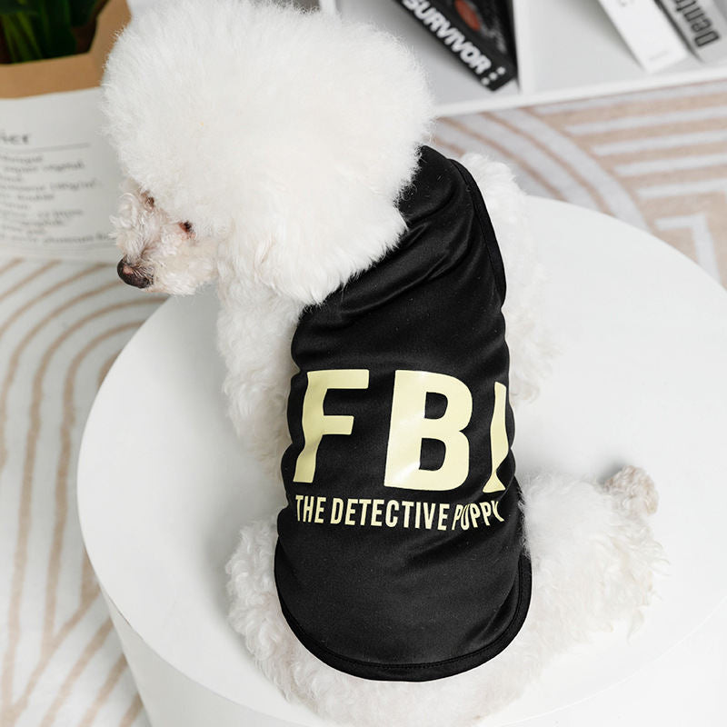 Pet Shirts Letter Printed Thin Soft Vest Puppy for Small Dogs Cat