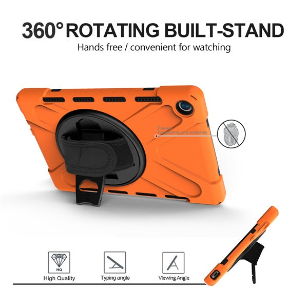 OnePiece Tablet Case Heavy Duty Anti-fall Protective Cover Bulit-in Kickstand For HuaWei MediaPad M6 10.8inch 2019/Matepad 10.8inch-Orange