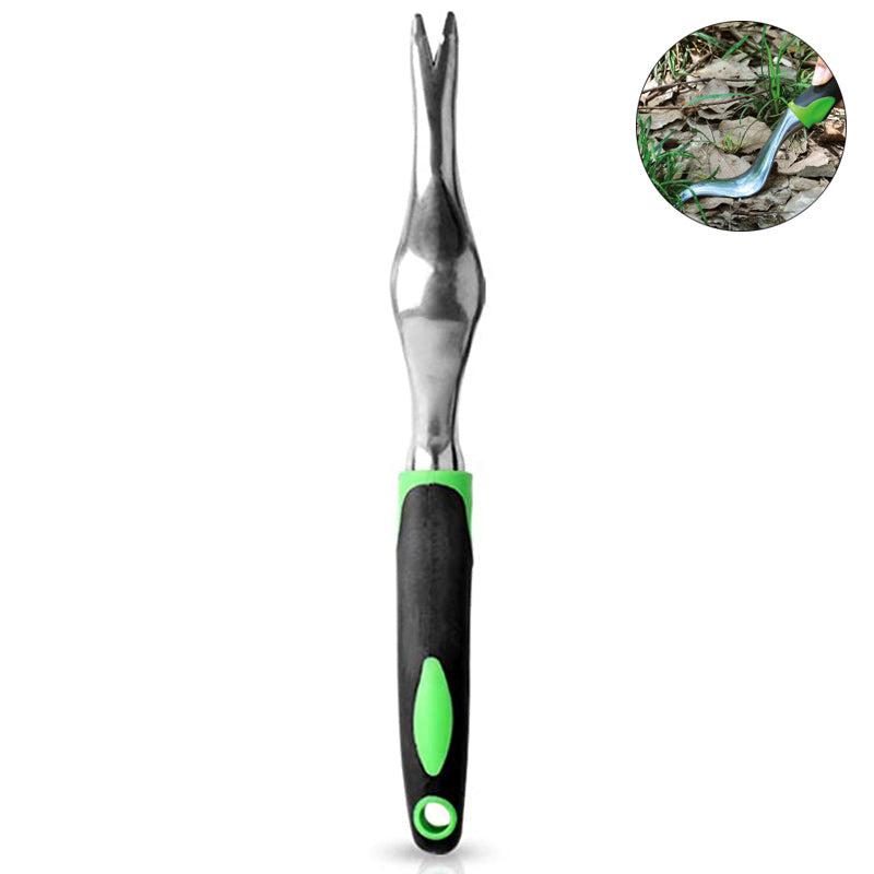 Weeder Aluminum Alloy Garden Tool with Ergonomic Rubberized Non-Slip Grip