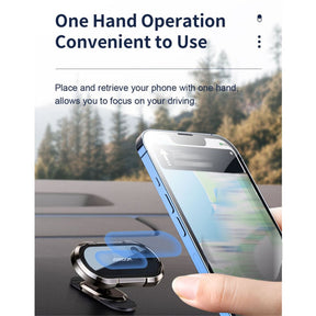 Car Phone Mount Magnetic Dashboard Alloy Fits Samsung iPhone etc