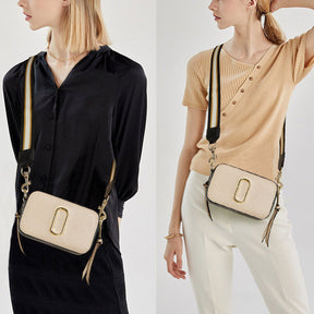 Womens Crossbody Bags Small PU Leather Purse Zipper Shoulder Handbag-Khaki