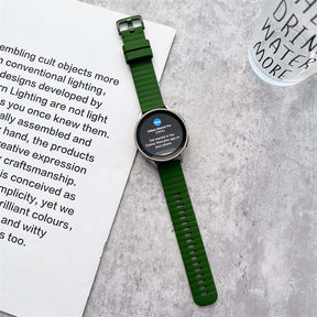 Sports Watch Strap Wave Pattern for Samsung Gear S2 Huawei Watch GT-DarkGreen