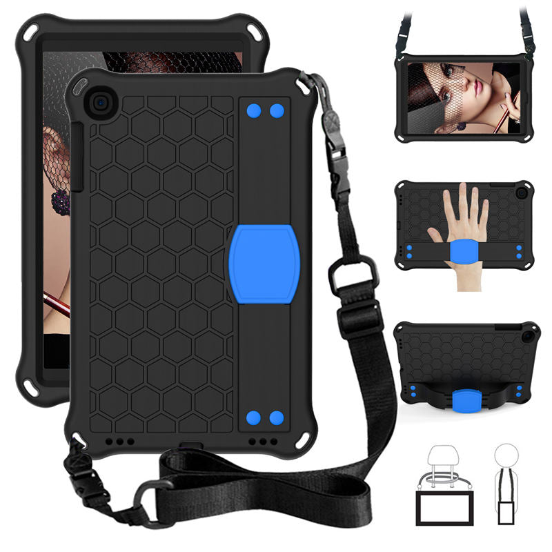 Hive SamSung Tab A 10.1 T510/T515(2019) Tablet Case Durable Stand Cover With Shoulder Strap-BlackBlue