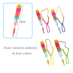 10Pcs LED Arrow Helicopter Slingshot Flying Outdoor Flashing Kids Toys