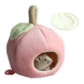 Small Animal Hanging Fruit House Warm Bed-Pink