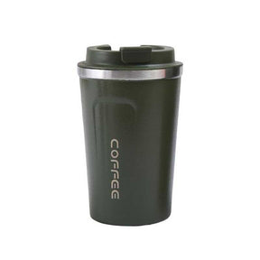 Travel Coffee Cup with Seal Lid Reusable Insulated Tumbler-Green