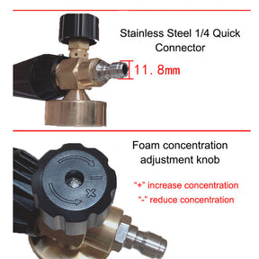 Foam Cannon for Pressure Washer Wide Base Heavy Duty Foam Gun for Detailing