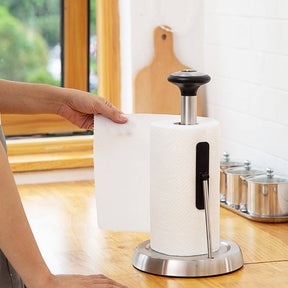 Paper Towel Holder Stainless Steel Easy To Tear Dispenser For Kitchen or Bathroom