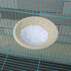 Handmade Cotton Rope Bird Nest Breeding Hatching House Cage