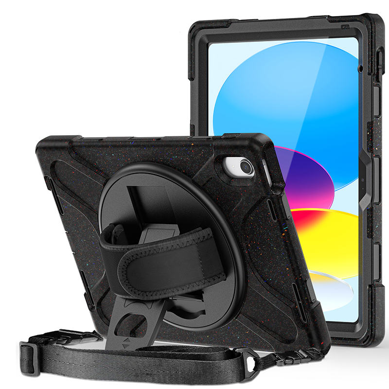 Full Body Protective Case with 360¡ã Rotate Hand Strap/Stand for iPad 10th Gen