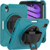 SpiderA iPad Case For iPad Mini 6 Heavy Duty Shockproof Rugged Protective Case With Holder-Blue