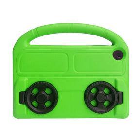 Wheel Samsung Tablet Case For Tab A 10.1 T510/T515(2019) Shockproof Stand Cover With Handle Stand-Green