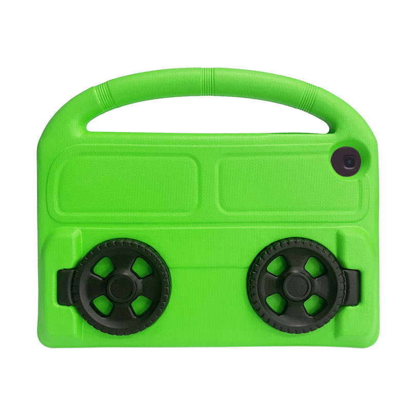 Wheel Samsung Tablet Case For Tab A 10.1 T510/T515(2019) Shockproof Stand Cover With Handle Stand-Green
