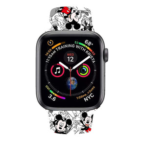 Soft Silicone Cartoon Mickey Mouse Bands for Apple Watch Series SE/6/5/4/3/2/1-C10