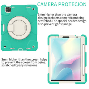 iPad Case For iPad Air 5 with 360¡ãSwivel Stand-Mint Green