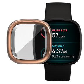 Soft TPU Watch Case For Fitbit Versa3/Sense-Rose Gold