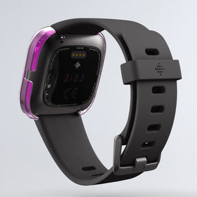 Hard PC Double Diamond Frame Protective Case For Fitbit Versa 2 - Purple