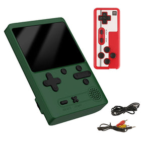 Retro Handheld Game Console 500 Classic FC Games Support 2 Gamer Players-Green