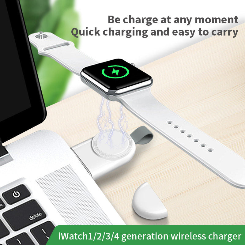 Portable iWatch USB Wireless Charger with Magnetic for Apple Watch Series 6 5 4 3 2 1 SE