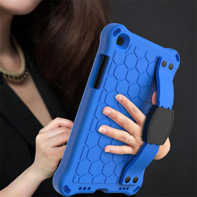 Hive SamSung Tab A 8.0 T290/T295 (2019) Tablet Case Durable Stand Cover With Shoulder Strap-BlueBlack
