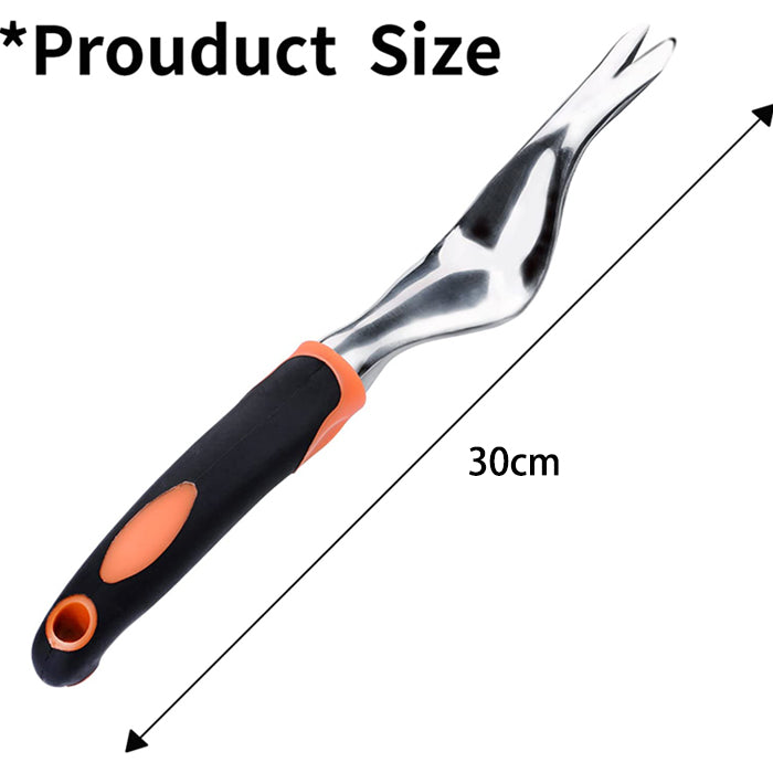 Hand Weeder Tool Garden Weeding Tools with Ergonomic Handle Easy for Weed Removel Manual Weed Puller Bend for Garden Lawn Yard -Orange